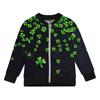 Девочки куртки на молнии детские осенние толстовки с длинным рукавом верхняя одежда с карманами St. День Святого Патрика 5-15 лет