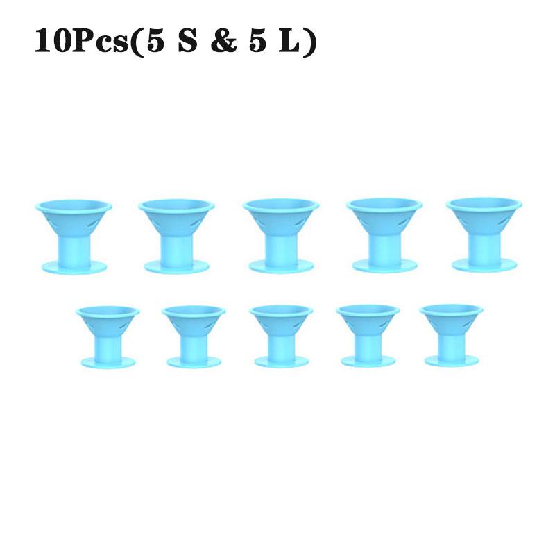 10 шт., мягкие резиновые силиконовые термобигуди для завивки волос, заколки для волос без нагрева, кудри для волос, инструменты для самостоятельной укладки волос для девочек