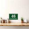 Personalized Retro Metal House Number Sign Indoor Outdoor Wall Decor