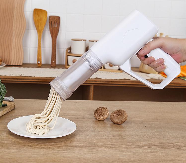 Портативная беспроводная автоматическая лапшерезка: Компактный электрический пресс для теста для легкой домашней лапши