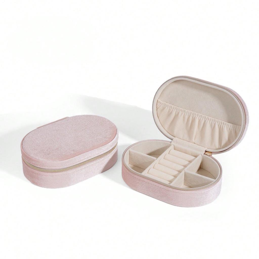 Oval Jewelry Storage Box Portable Jewelry Box Packaging Box Storage