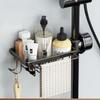Органайзер для ванной Комната Корзина для хранения губок Космический алюминий Держатель для кухонного смесителя