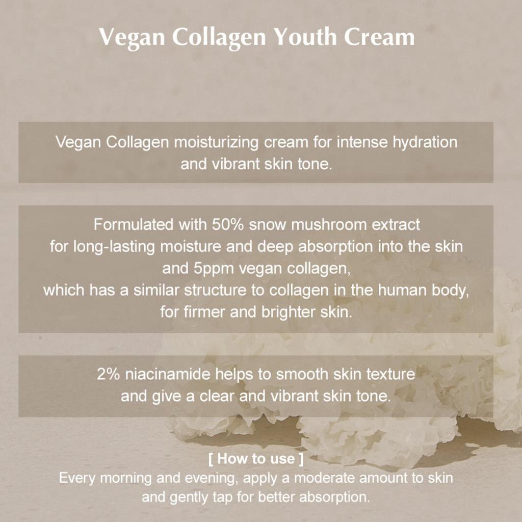 KAINE Крем для молодости с веганским коллагеном, ниацинамид 2% + коллаген 5 частей на миллион + экстракт грибов 50 мл / 1,69 жидк.. унция.