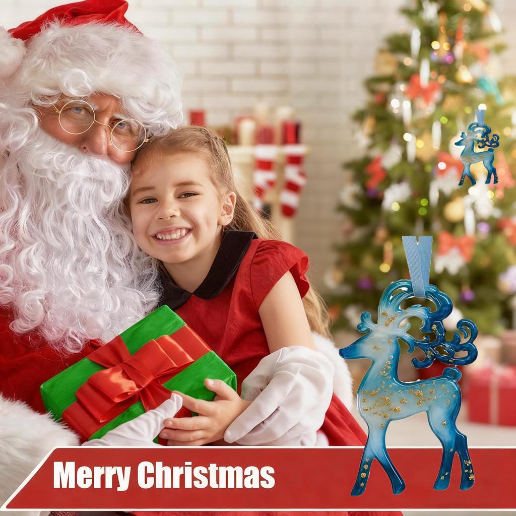 Christmas Acrylic Christmas Tree Pendant, Beautiful Blue Tranquil Shape, Special Christmas Ornaments, Suitable For Gifts For Friends And Classmates