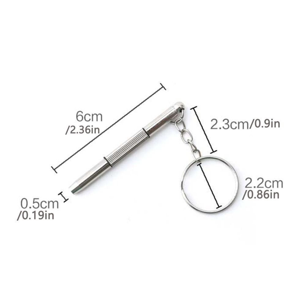Ring Keychain Glasses Screwdriver Eyeglasses Screwdriver Straight Cross Screwdriver Repair Tool