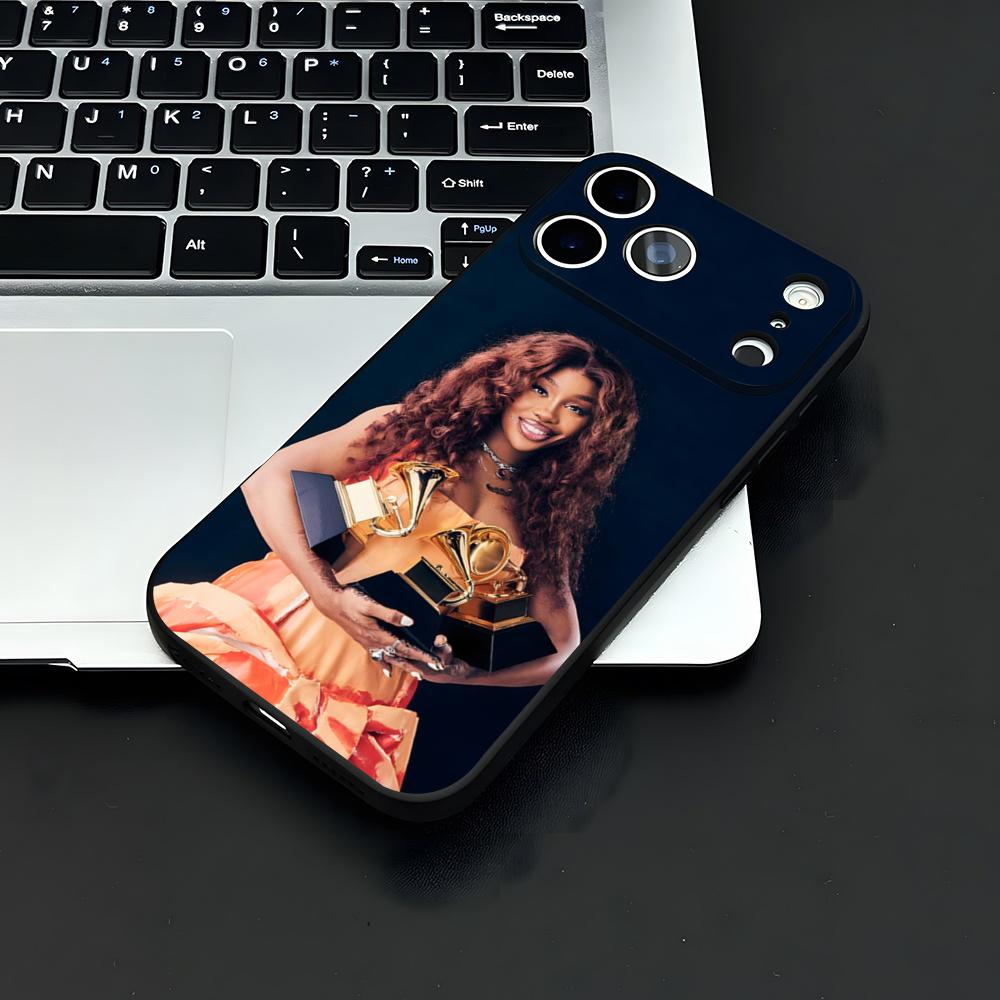 Чехол для телефона SZA Lana Для IPhone 17 Air 16 E Pro Max 15 14 13 Mini 12 Pro 11 Max Plus Черный Мягкий Корпус