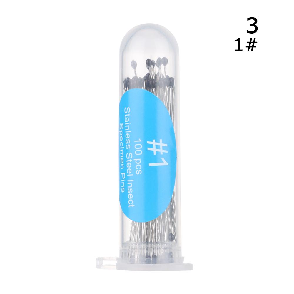 100Pcs Good Flexibility Lab Accessories Entomology Insect Dissections Supplies Needle Specimen Pins Pin