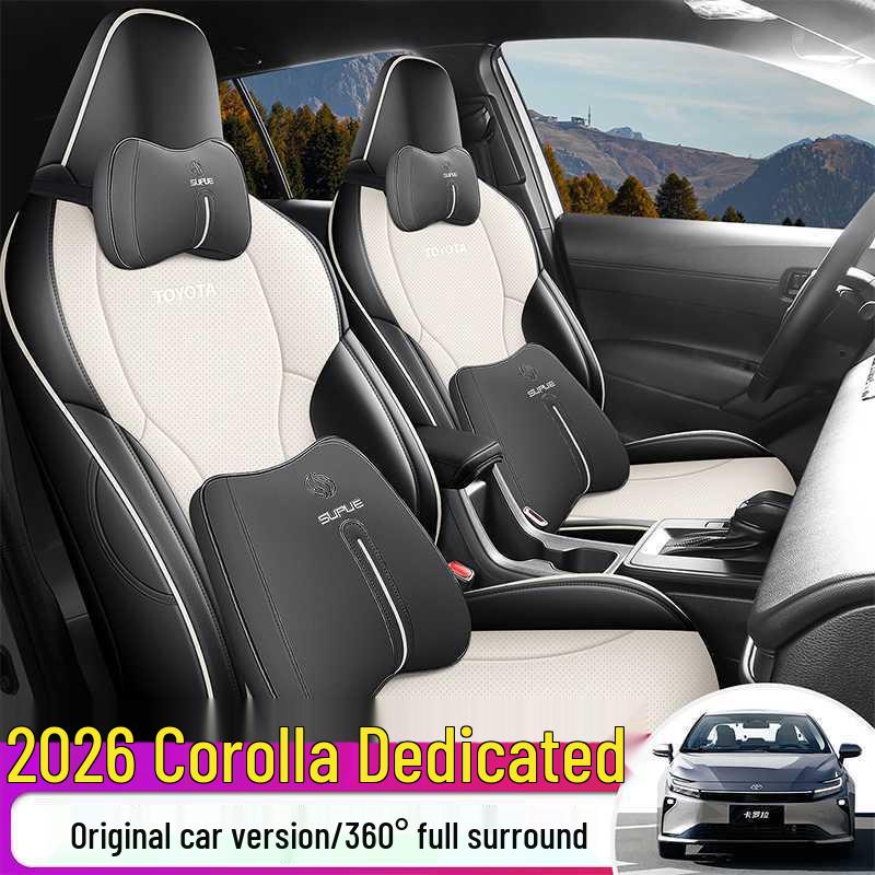 Custom All-Season Full-Coverage Seat Cushions for 2026 Toyota Corolla