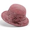 Middle-aged Women's Hats Basin Hats Spring and Autumn the Elderly Bucket Hat Casual Cloth Hat Hat Spring and Summer