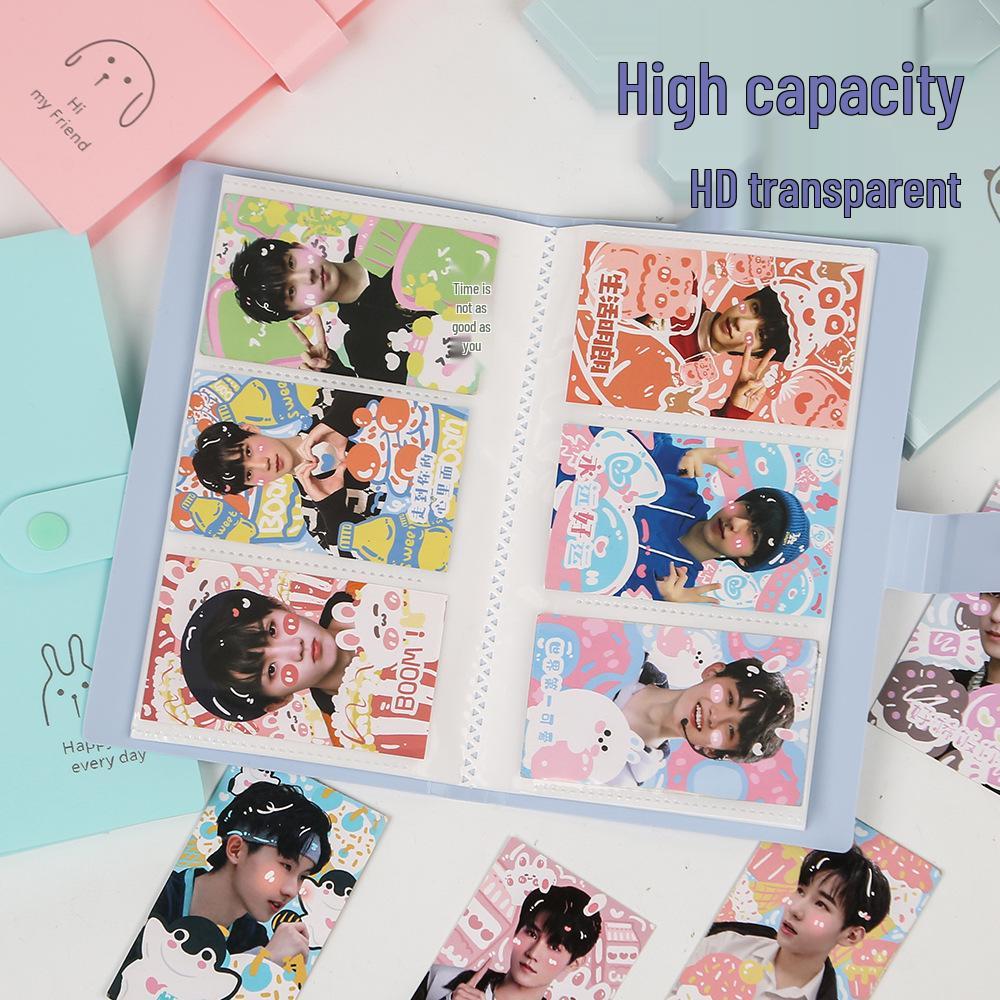 PP Business Card & Photo Album: Star-Themed Loose-Leaf Holder for Students - Essential for Collectors