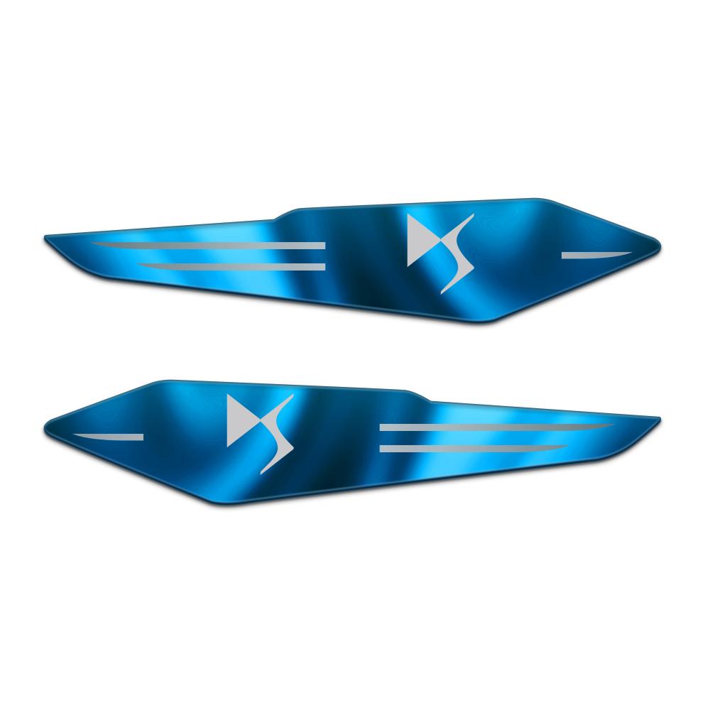 GEFR3 2Pcs Car Metal Reflective Logo Side Body Fender Decorative Stickers For Citroen C1 C2 C3 C4 C4L C5 C6 C7 VTS C-ELYSEE Berlingo