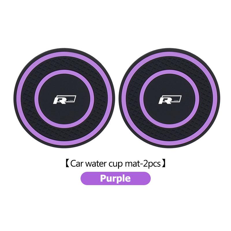 New 2026 Emblems Silicone 2PCS Car Coaster Water Cup Anti-Slip Pads Auto Accessories For Volkswagen VW Passat B5 B5.5 2000- 2007 2008 200 zs0