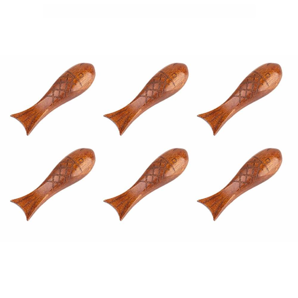 6Pcs Japanese Style Spoon Wooden Chopstick Pillow Chopstick Holder Kitchen Tableware Chopstick Rest
