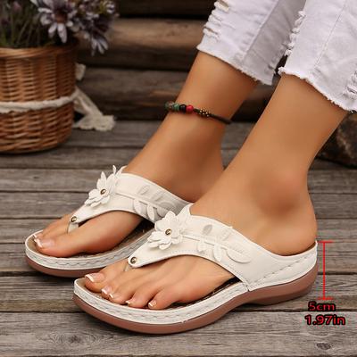 Большие размеры, толстые низкие тапочки с узором «елочка», новые цветочные декоративные тапочки с покатым каблуком, импортные тапочки с носком в форме рыбьего рта для женщин