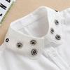 Beading Diamond White Fake Collar Embroidery Detachable Collar Fake Women Vintage Lace Ladies False Blouse Collar Half Shirt