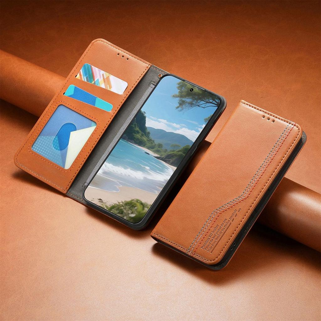 Кожаный чехол-книжка с держателем для карт для Realme 16 15 15T 14 14X 13 12 Pro+ Lite 4G 5G, Магнитная застежка, Подставка