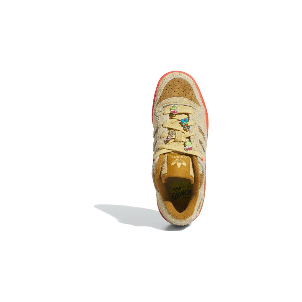 Доктор. Seuss x adidas Forum Low J Max Детские кроссовки Коричневый Овсяный Ярко-красный IG7066