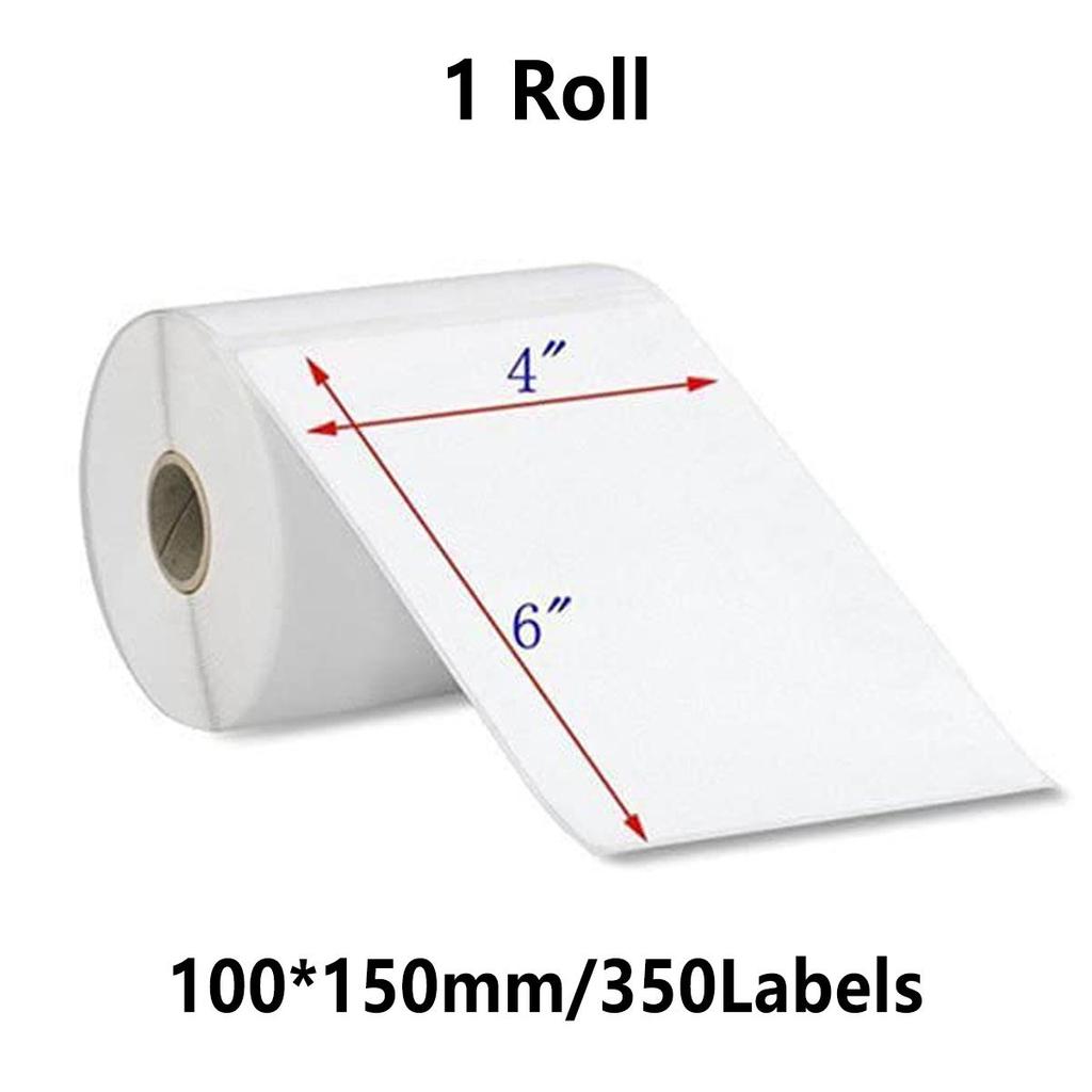4" x 4" (100mm x 100mm) Shipping & Large Square Labels Compatible with Zebra & Rollo Label Printer