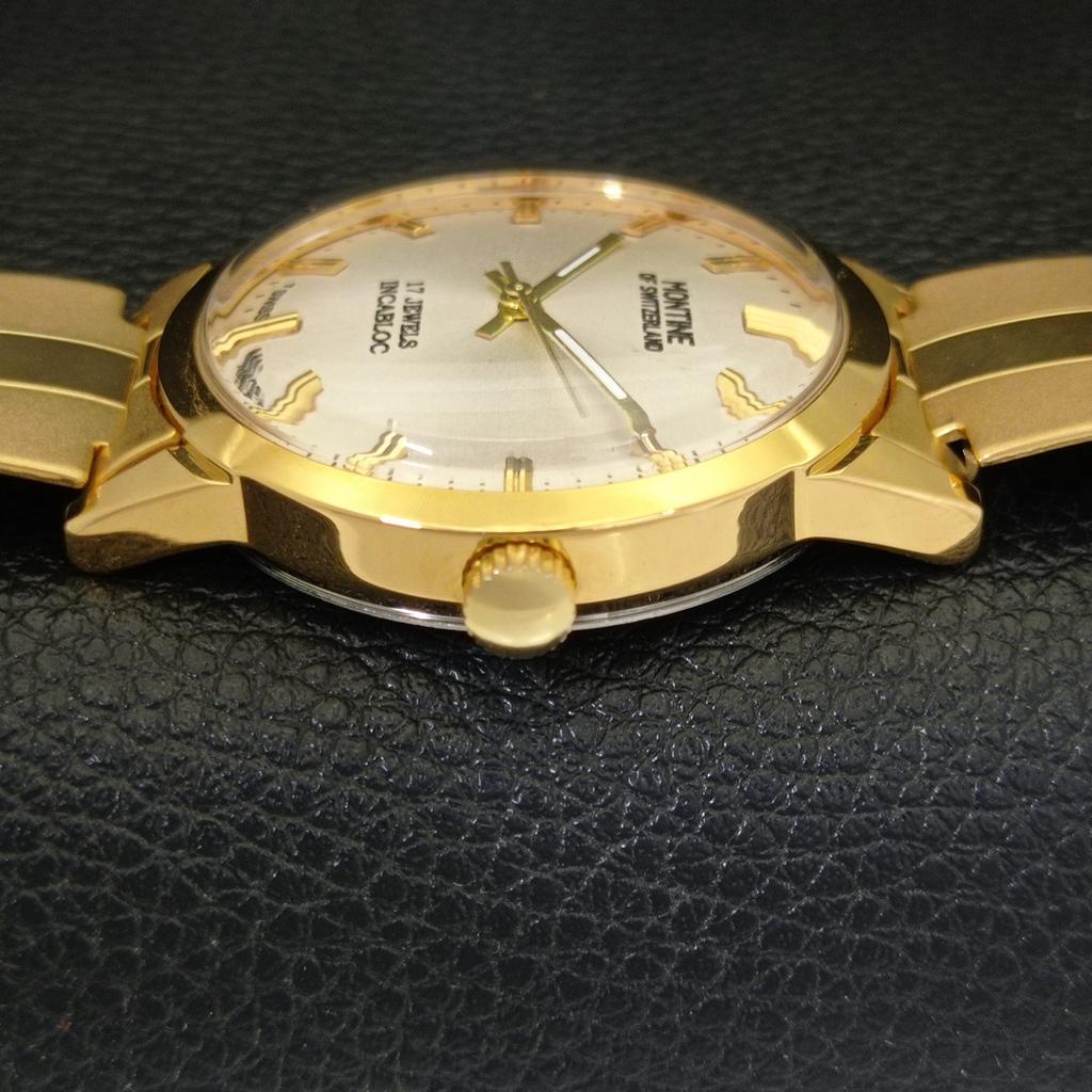 ВОССТАНОВЛЕННЫЕ ВИНТАЖНЫЕ МУЖСКИЕ ЧАСЫ MONTINE OF SWITZERLAND 17J С ПОЗОЛОЧЕННЫМ КАЧЕСТВОМ a285407-12 Montine-a285407-3