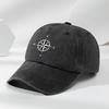 Регулируемая бейсболка с принтом компаса | Классическая шляпа для защиты от солнца для активного отдыха и велоспорта