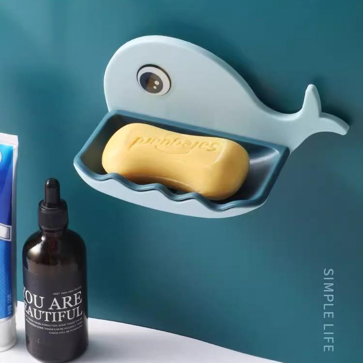 Мультяшная настенная двухслойная мыльница со сливом - полка для хранения в ванной комнате для общежитий