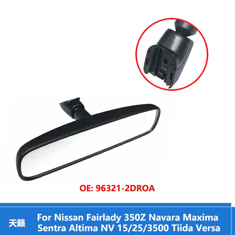 Ruili646 96321-2DR0A Interior Rearview Mirror for Nissan Fairlady 350Z Navara Maxima Sentra Altima NV 1500 2500 3500 Tiida Versa