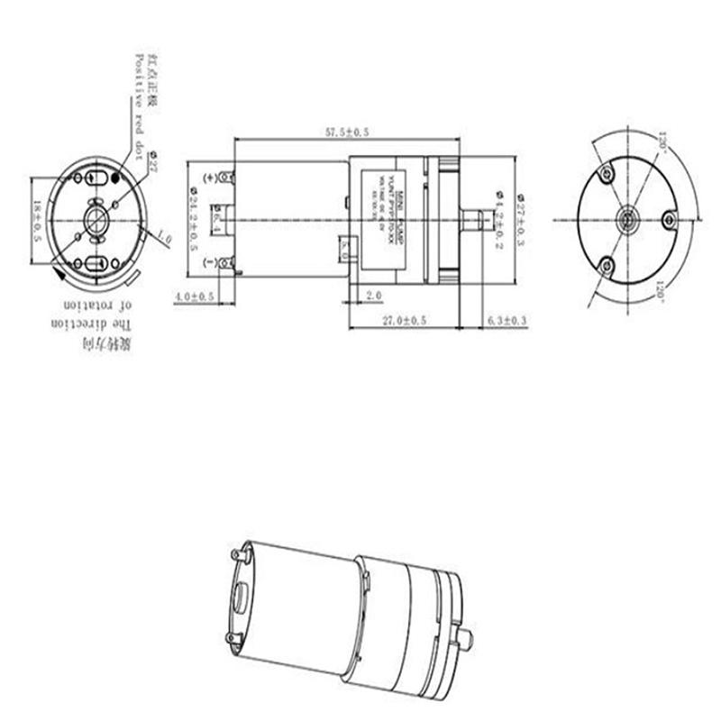 DC 12V Маленький Мини 370 Мотор Микро Воздушный Насос Кислородный Насос Аквариумный Бак