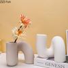 Керамическая ваза Креативная ваза для сухих цветов Украшение гостиной Искусство Цветочная композиция Украшения Украшения для дома Аксессуары