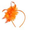 1900S Flapper Feathered Flower Headband For Carnival Party Antique Hair Decoration With Soft Band for Music Festival