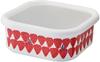 Toyo Enamel Plune Квадратный контейнер для хранения Красная Клубника L PSS-401