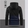 Весенне-осенняя мужская спортивная куртка для активного отдыха, модная, универсальная, ветрозащитная, с капюшоном, контрастная