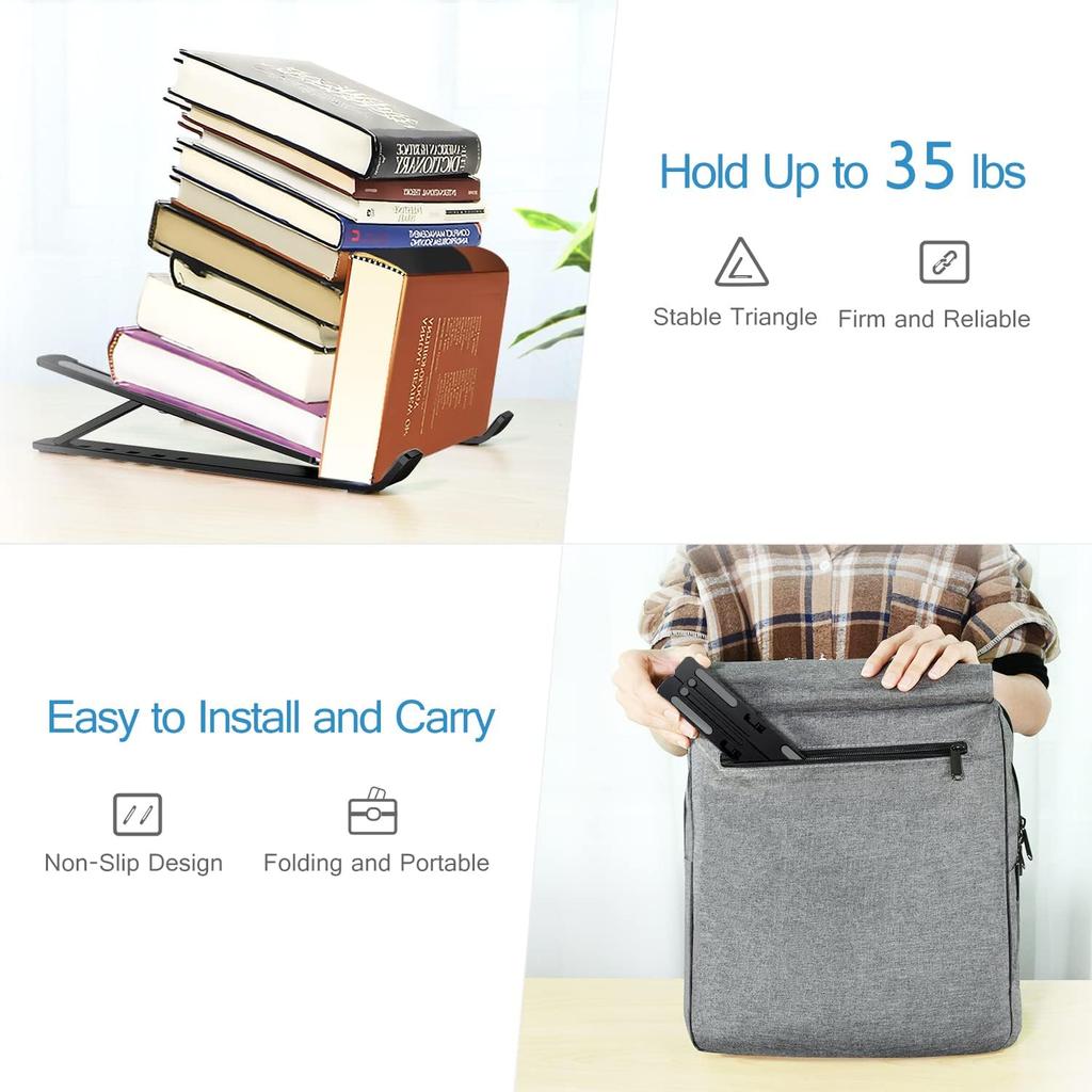 Подставка для ноутбука Riser Компьютерный держатель для планшета для Macbook Pro Mac Book Air Ipad Mini Hp Dell Lenovo Складной ноутбук Samsung Kindle Настольные аксессуары