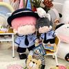 Blue Miniature School Uniform 10cm 20cm Shirt Necktie Pants Set Doll Clothes  Cotton Stuffed Doll