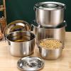 2.5L/3L/4L/5L Stainless Steel Cooking Pot with Handle Multipurpose Soup Pot for Home Kitchen Outdoor Camping Pot