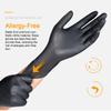 100pcs Disposable Nitrile Gloves Latex Free Powder Free Daily Protecting Gloves Oil Proof & Wear Resistant for Cleaning