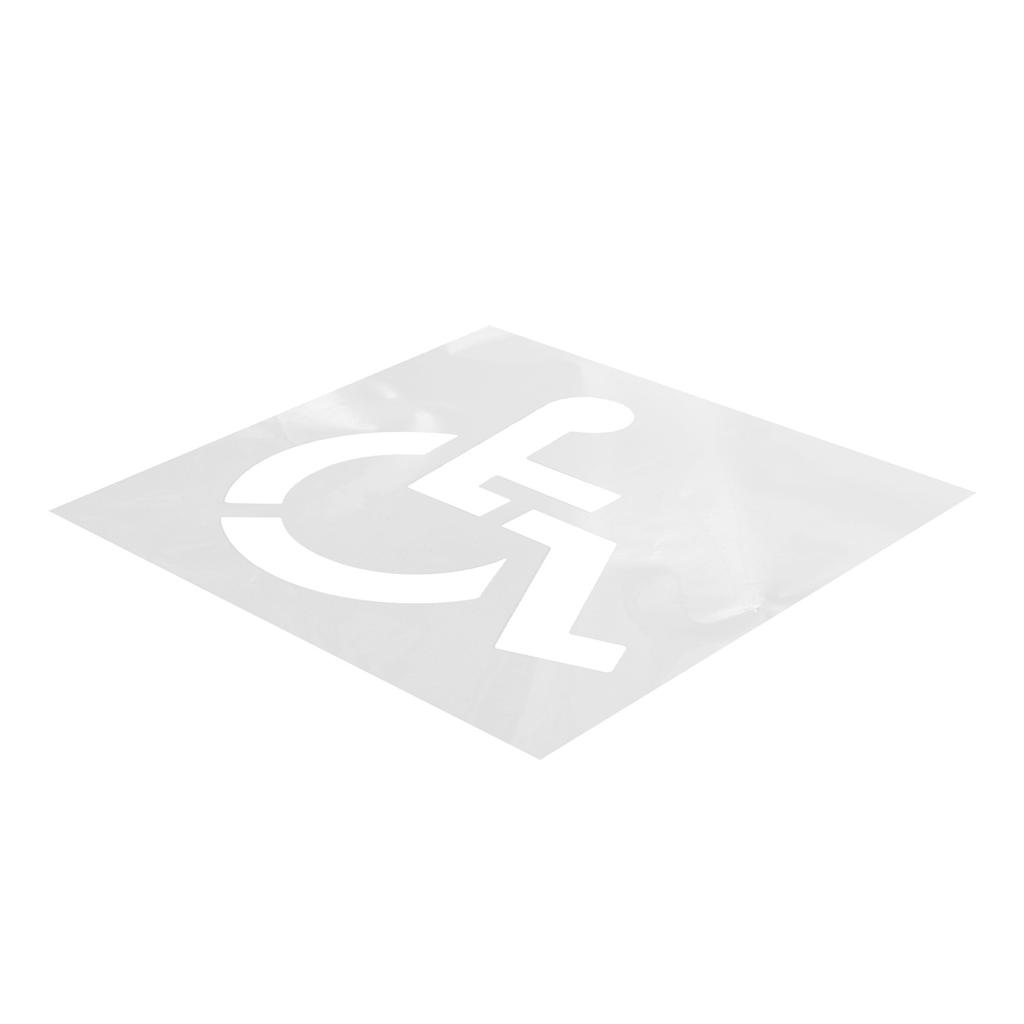 Трафарет символа парковки Многоразовый силиконовый шаблон символа парковки для покраски парковки в гараже