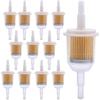 Pack Of 12 6 Mm / 8 Mm Fuel Filter Petrol Filter Universal Gas Oil Liquid Filter Petrol Filter For Lawnmower Car Motorcycle Scooter Moped Diesel Mope