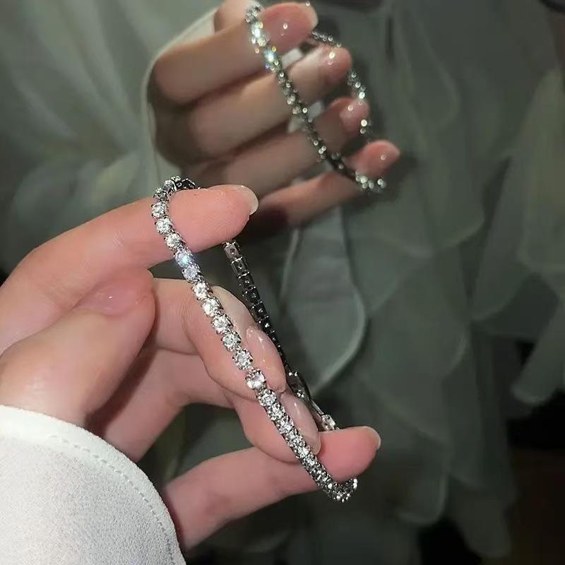 Изысканный браслет из бусин с бриллиантами в виде четырехлистного клевера - Женские роскошные универсальные украшения