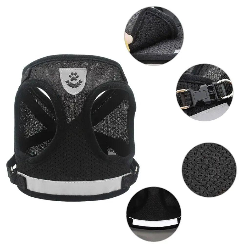 Mesh Pet Chest Strap Polyester Pet Vest Harness Easy Control Cat Dog Harness  Walking