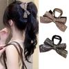 Simple Bow Hair Clip Elegant Shark Clip Stylish High Ponytail Clip Daily Wear