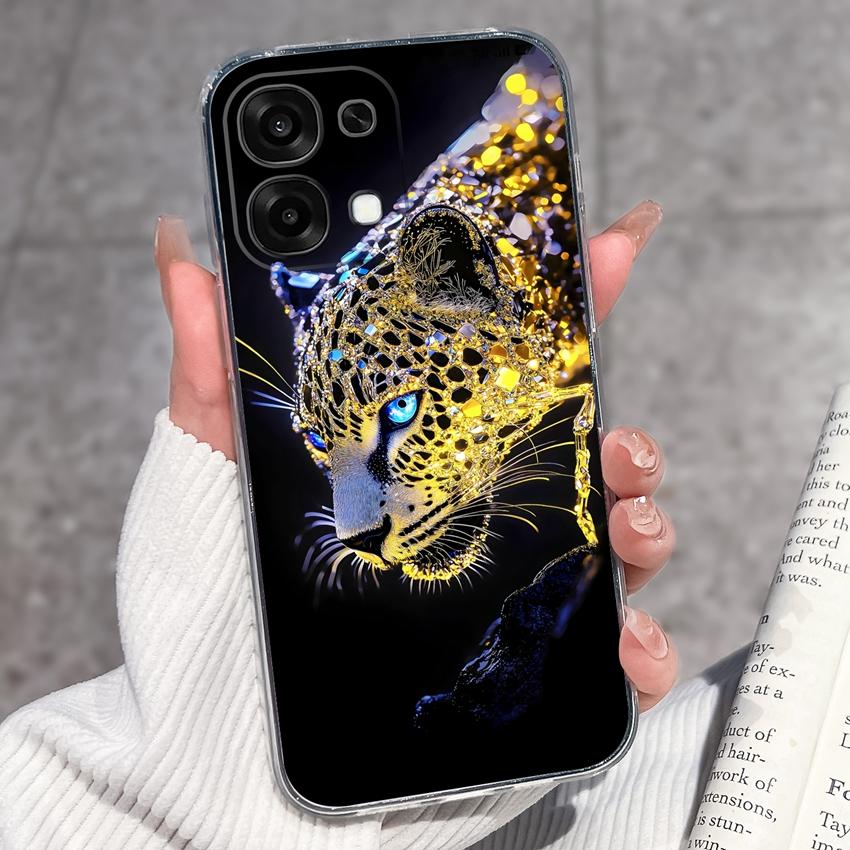 Для Oppo A6 Pro A6x A5x K13 Realme 15X C85 V70 V70s CT 7 7T 8 Чехлы для телефонов Красивые узоры Сакура Бабочки Корпус Мягкий силикон ТПУ Прозрачный корпус