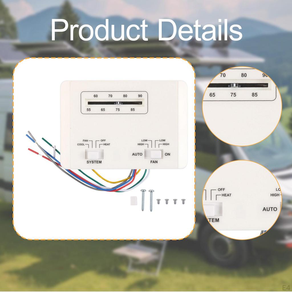 Термостат для автодома Нагрев 6 проводов Регулирование температуры Кондиционер Одноступенчатый для