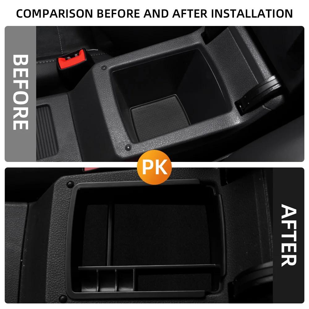 Бокс для хранения для Volkswagen VW Golf 7 MK7 MK7.5 2013 - 2017 Подлокотник Перчаточный лоток Контейнер Держатель Органайзер Центральная консоль Аксессуар