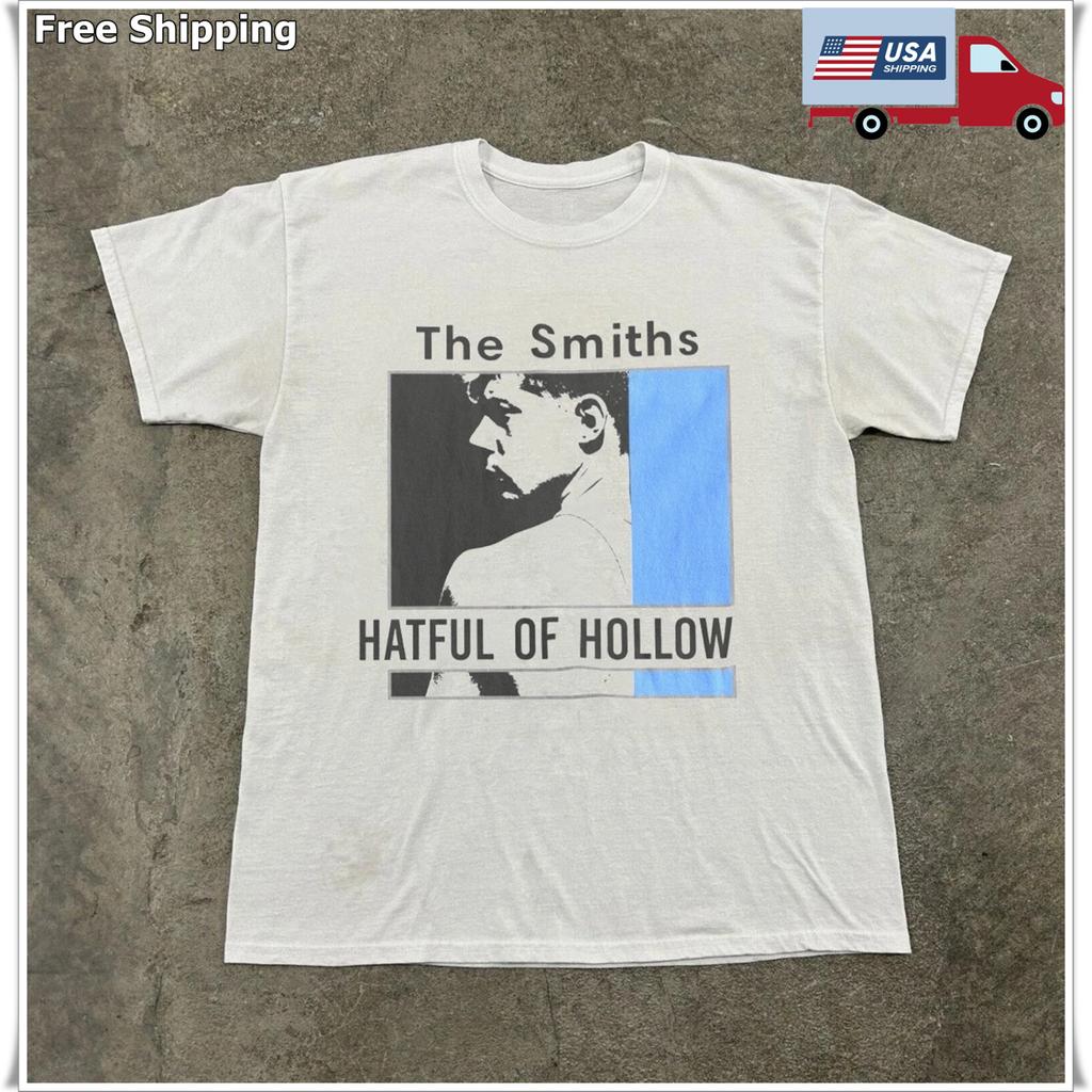 The Smiths Hatful of Hollow Album Cover Unisex White T-Shirt, Size S-5XL