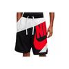 Dri-Fit Throwback Futura Basketball Shorts Men Bottoms Black Red CV1829-100