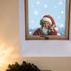 Creative Simulation Santa Claus, Cat and Snowflake Home Glass Door and Window Decoration Stickers