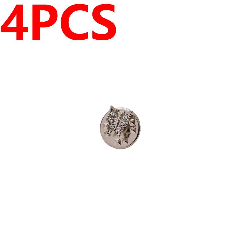 4 шт./компл. брошь с цирконием в виде бабочки, классические винтажные мужские элегантные изысканные темпераментные рубашки, булавки для пальто, дизайнерские броши, ювелирные аксессуары, подарки