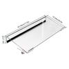 Tilted Keyboard Holder Clear Display Holder Acrylic PC Keyboard Lift Computer Keyboard Holder for Ergonomic Typing Desktop Holde