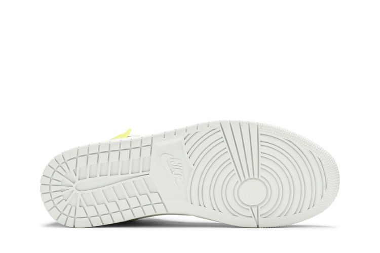 Женские кроссовки Nike Jordan 1 Mid Opti Yellow (Женский) Слоновая кость/Оптический желто-белый