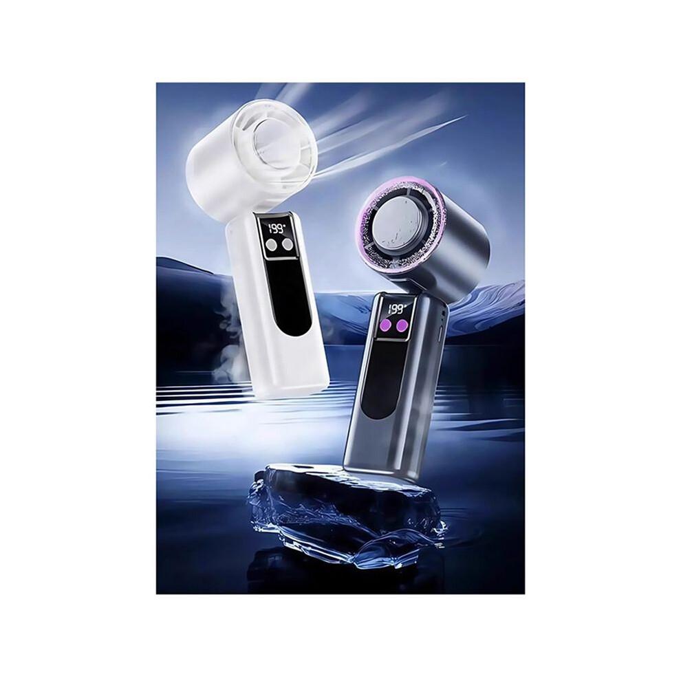 Refrigeration Handheld Fan USB Small Fan Ultra-High Speed Powerful Portable Outdoor Ice Compress Cooling Artifact B